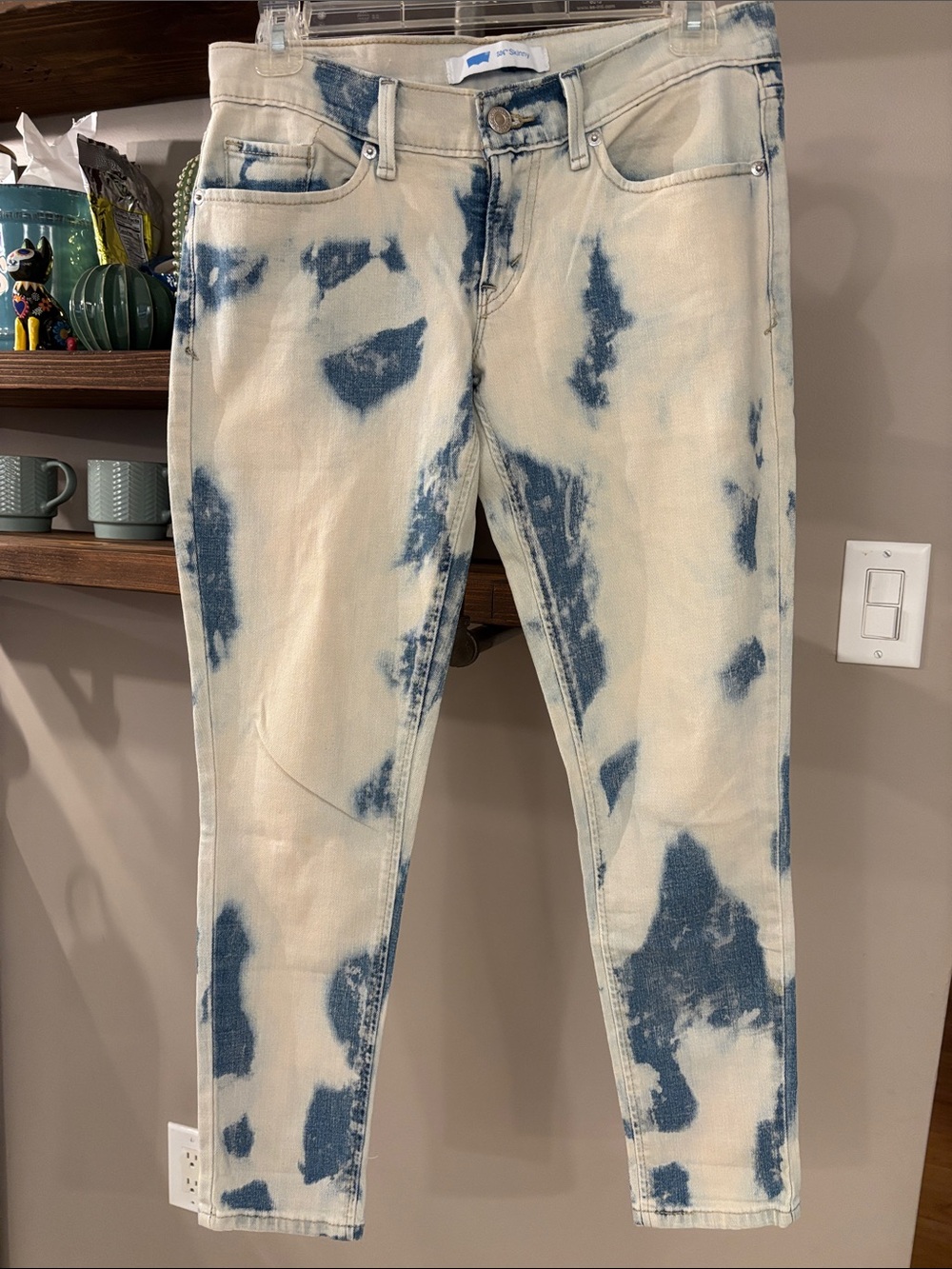 Levi’s 524 Skinny Bleached Tie-Dye Jeans | Approx. Size 29